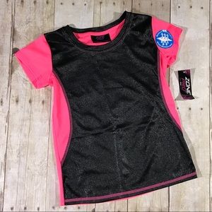 NEW girls pink athletic shirt s (6/6x) pro zone